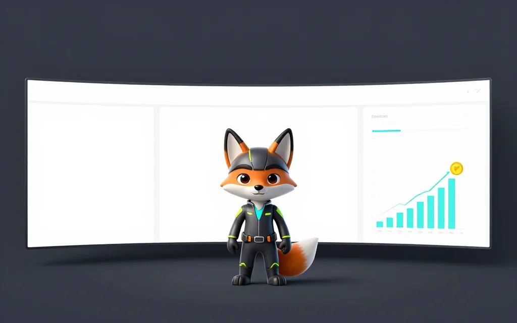 Визуал раздела кейсов с маскотом Playmetric